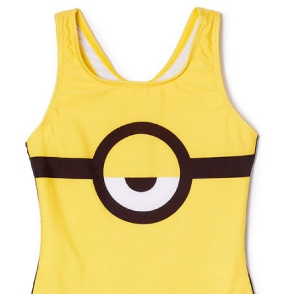 Minions yellow & black eyeball swimsuit - Picture 3 of 5